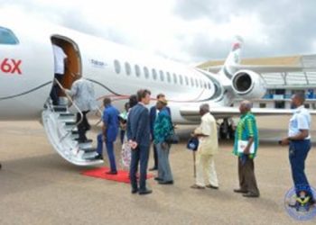 Ghana Air Force unveils cutting-edge Falcon 6X Aircraft in exclusive display