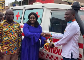 Second Lady donates Ambulance to Prestea Government Hospital