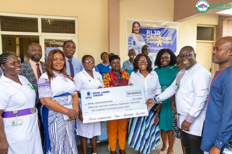 Royal Ladies donate GH₵100,000 and supplies to support Korle Bu Children’s Cancer Care