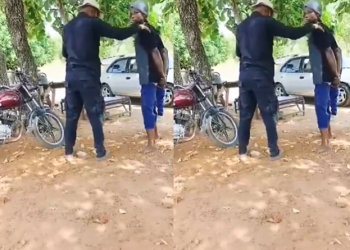 Ghana Police investigate viral video of officer allegedly assaulting handcuffed suspect
