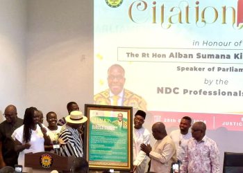 NDC Professional Forum honours Speaker of Parliament