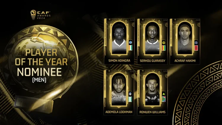 Five nominees remain for Men’s Player of the Year at 2024 CAF Awards