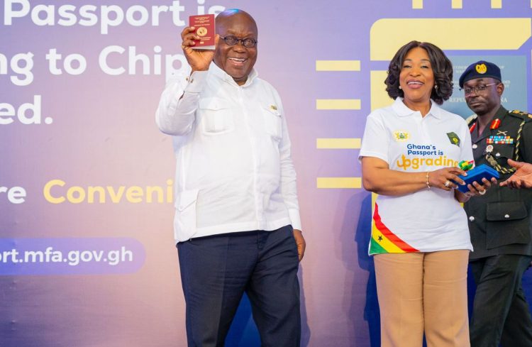 Akufo-Addo outdoors new Chip-Embedded Ghana Passports