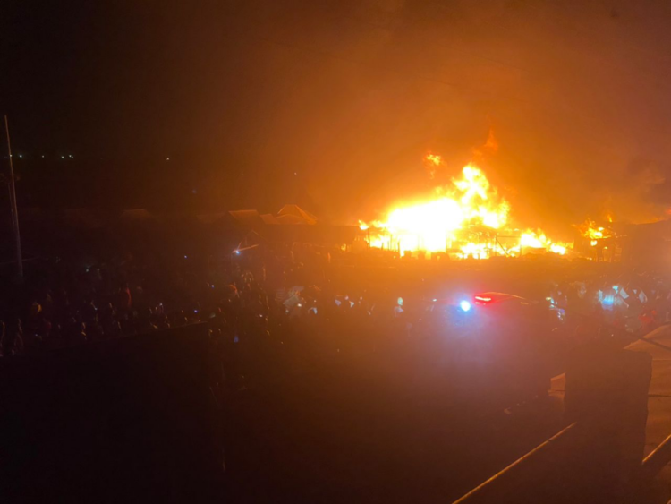 Techiman Central market inferno leaves over 100 stalls in ashes