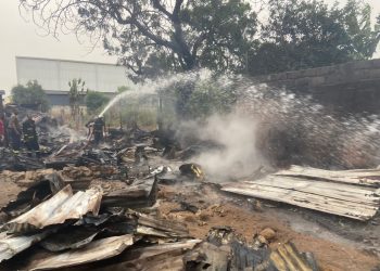 Baby dies in devastating slum fire at Kissiman Junction