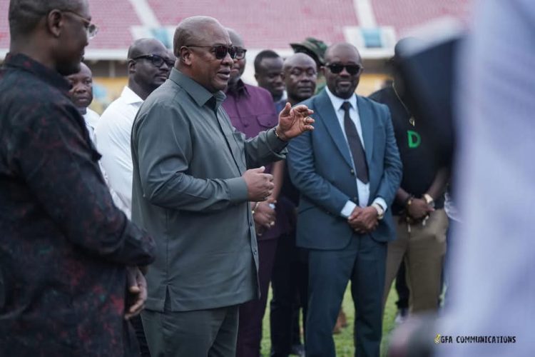 President John Dramani Mahama visits Black Stars
