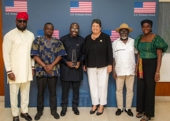US Embassy in Ghana welcomes ACCP Delegation to celebrate Mawuko Kuadzi’s ARTIOS Win