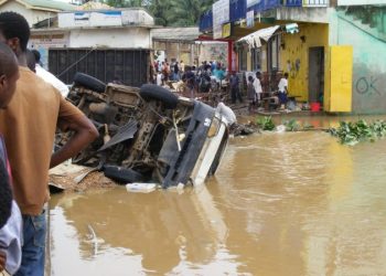 Accra flooded following near three – hour downpour