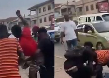 Video: Passengers beat ‘trotro’ mate over refusal to reduce fare