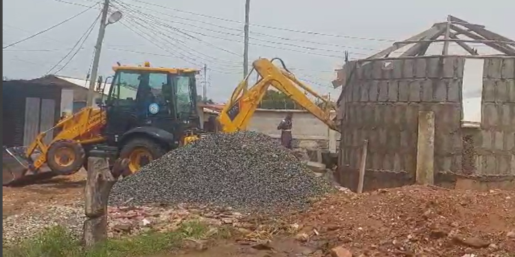 Illegal shrine on Nungua coastal road demolished amid resistance