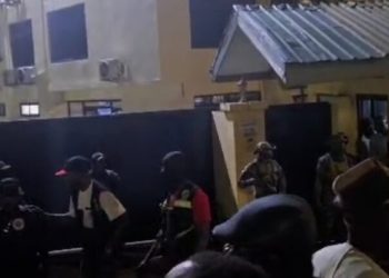 Heavy Military presence as NPP supporters mass – up at EOCO Headquarters