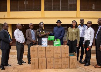 Mpraeso MP presents math sets to 1,284 BECE candidates