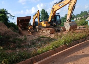 C/R: Police nab three in galamsey crackdown at Diaso; Excavator and weapon seized