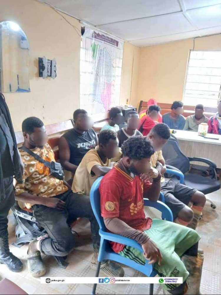 17 arrested for illegal mining activities in Western Region