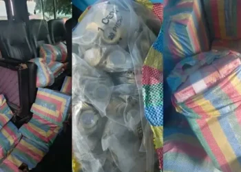 A/R: Police impound Ford Transit Bus stashed with ¢1m cash at Juapong