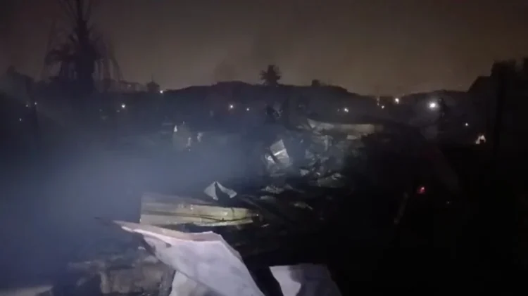 Fire ravages several shops in La Nkwantanang