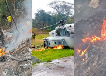 A/R: Four dead following GAF helicopter crash at Adansi Akrofuom
