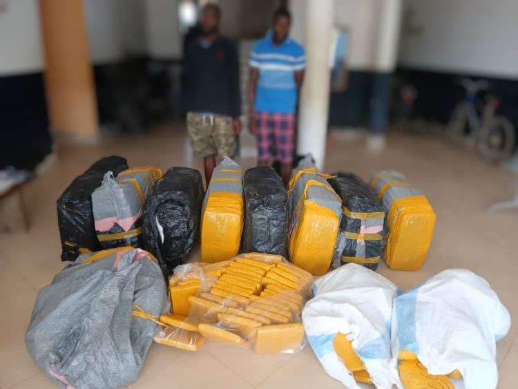 C/R: Two arrested with 519 parcels of suspected indian hemp