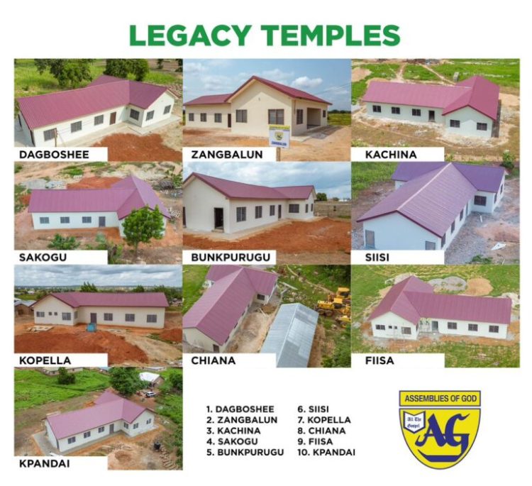 Mahama, Lordina hand over 10 fully furnished legacy temple projects to Assemblies of God