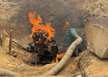 W/R: 25 chanfangs destroyed, 12 arrested in galamsey crackdown in Adiewoso