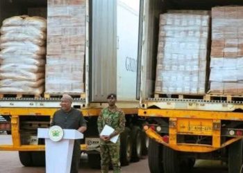Ghana donates 40-tonne food aid to Palestine