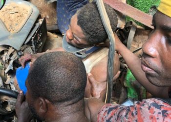 Driver rescued from deadly wreckage on Tema-Akosombo highway