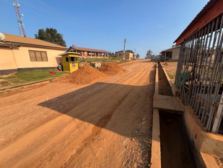 Work commences on some deplorable roads on by-election day in Akwatia