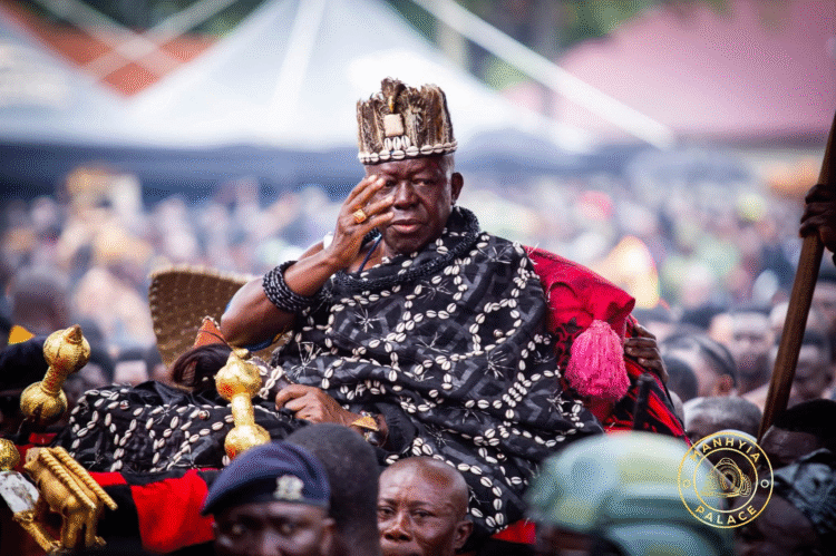 In photos: Asantehene bids final farewell to Asantehemaa Nana Konadu Yiadom III