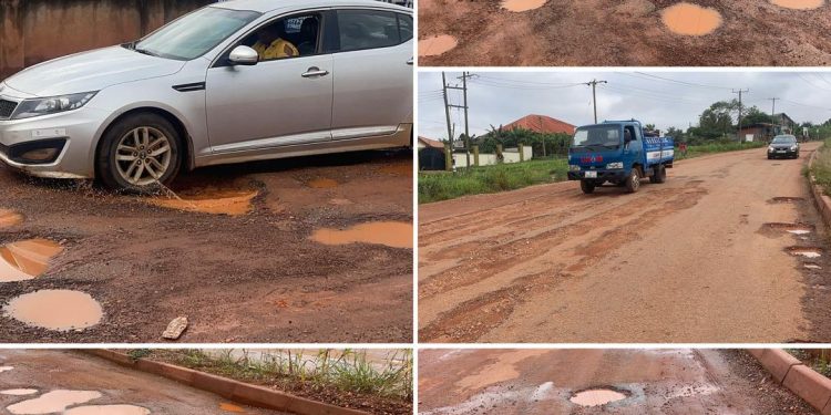 Atwima Chiefs protest against abandoned Denchembuso-Techiman road