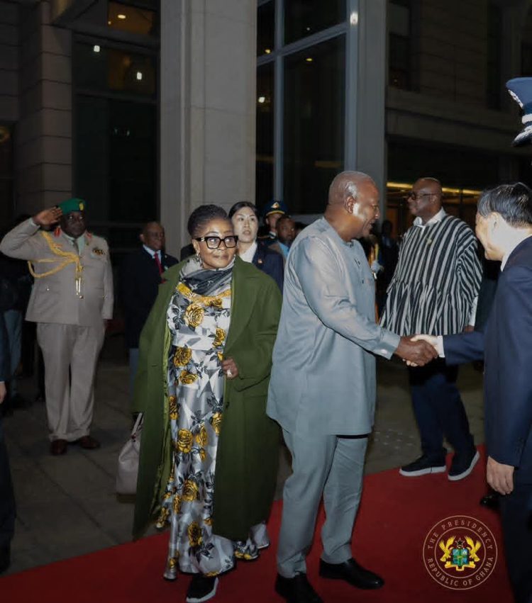 Mahama, Lordina arrive in Beijing for talks with Xi Jinping