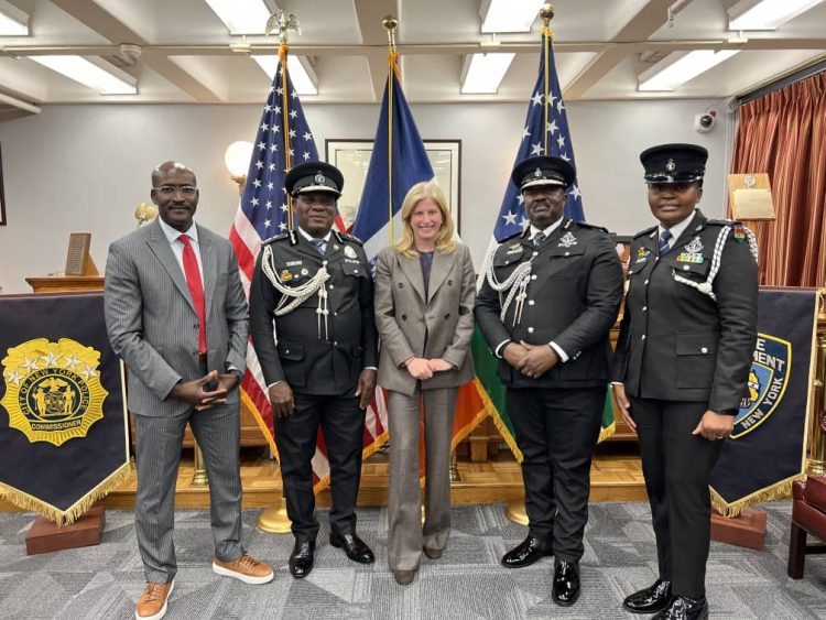 Yohuno engages NYPD counterparts