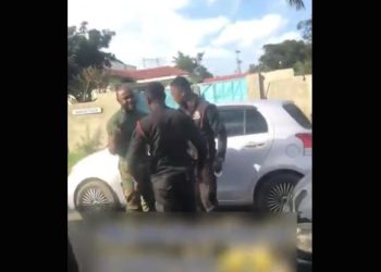 Soldier, two police officers clash in viral video