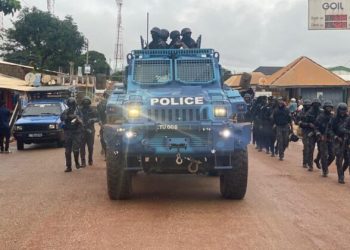 Bono Regional Police Command undertake ‘show of force’ operation in Sampa