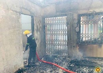 A/R: Ravaging house fire kills JHS teacher at New Edubiase