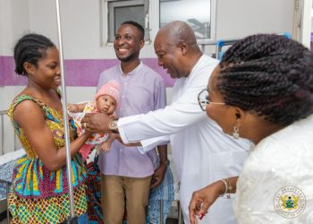 President Mahama visits Children wards to mark 67th Birthday