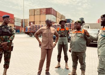 NADMO DG inspects decade-long abandoned rescue ambulance boats at Tema Shipyard