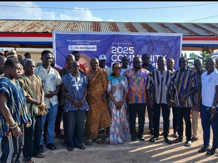 Atiwa East MP interacts with constituents in Abekoase