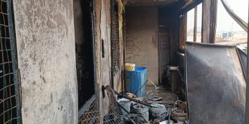 Fire guts Ashaiman Valco flat
