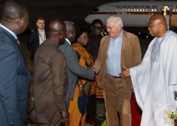 German President lands in Ghana for 3-day state visit